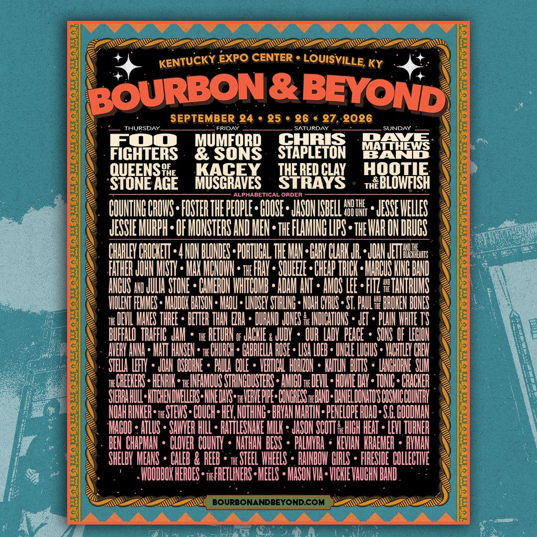 TheBandCracker's tweet photo. Just announced. Cracker. Also some other bands you may have heard of. Sept 24-27 Louisville KY https://t.co/kuqlSLK3qA