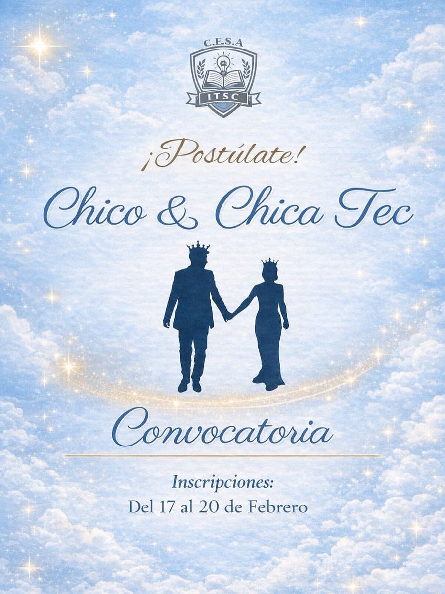 🎉✨ ¿QUIERES SER EL PRÓXIMO CHICO O CHICA TEC? ✨🎉

¡Esta es tu oportunidad! 🙌🔥

El C.E.S.A del TecNM Campus Coalcomán te invita a participar en este gran evento donde conoceremos a quienes representarán con orgullo a nuestra comunidad como Chico y Chica Tec 👑🐆