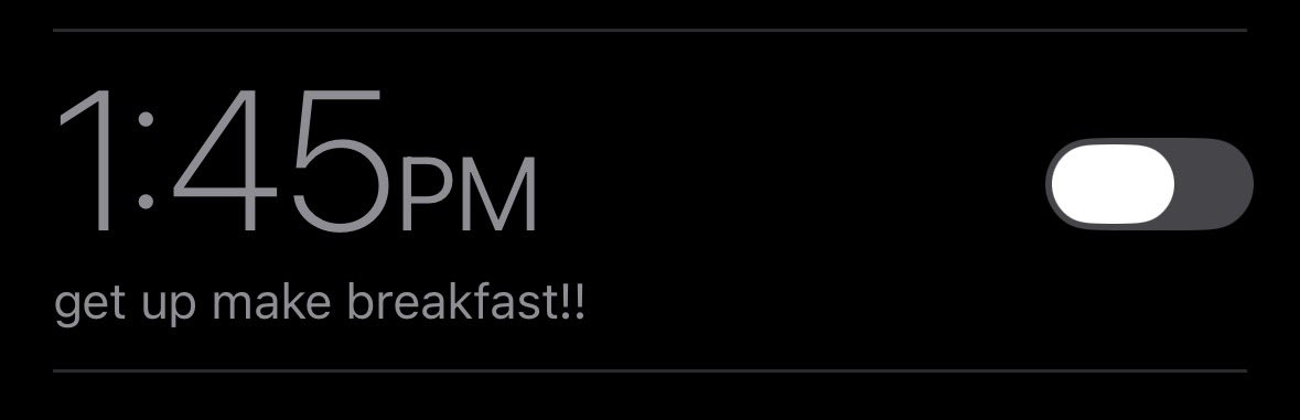bcuptits's tweet photo. This alarm has been sitting in my phone from the pandemic and it takes me out https://t.co/dX5OYvOqg2