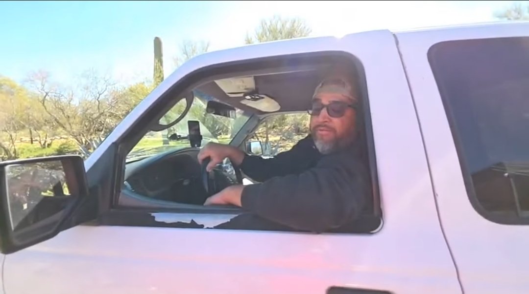 UPDATE!
Man in white truck comes to the scene to inform he was the one sitting in the white truck overnight in front of Nancy Guthrie's home. He is a YouTuber. He does have black gloves.