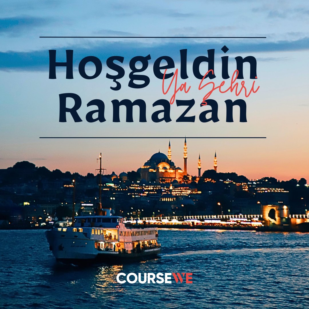 Ramazan; paylaşmanın, sabrın ve iç huzurun en güzel halini hatırlatan bir zaman… 🌙

Bu mübarek ayın kalplerinize huzur, sofralarınıza bereket ve hayatınıza iyilik getirmesini diliyoruz.

Coursewe ailesi olarak Ramazan ayınızı en içten dileklerimizle kutlarız. 🤍