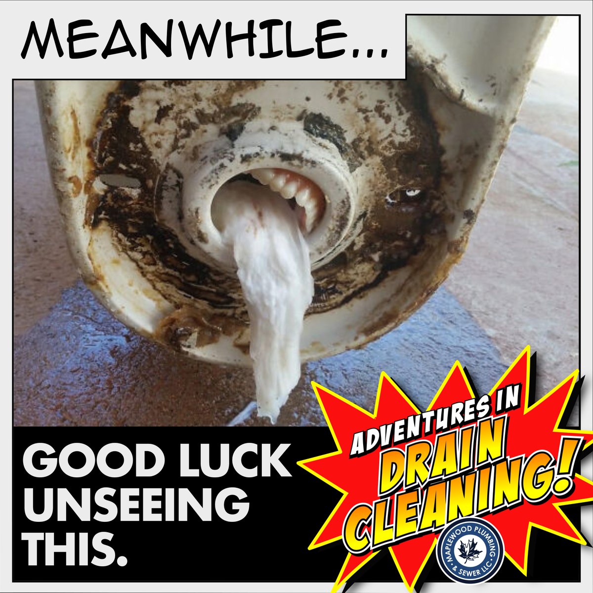 PlumberSTL's tweet image. We've seen some things...

#PlumberHumor #AdventuresinDrainCleaning