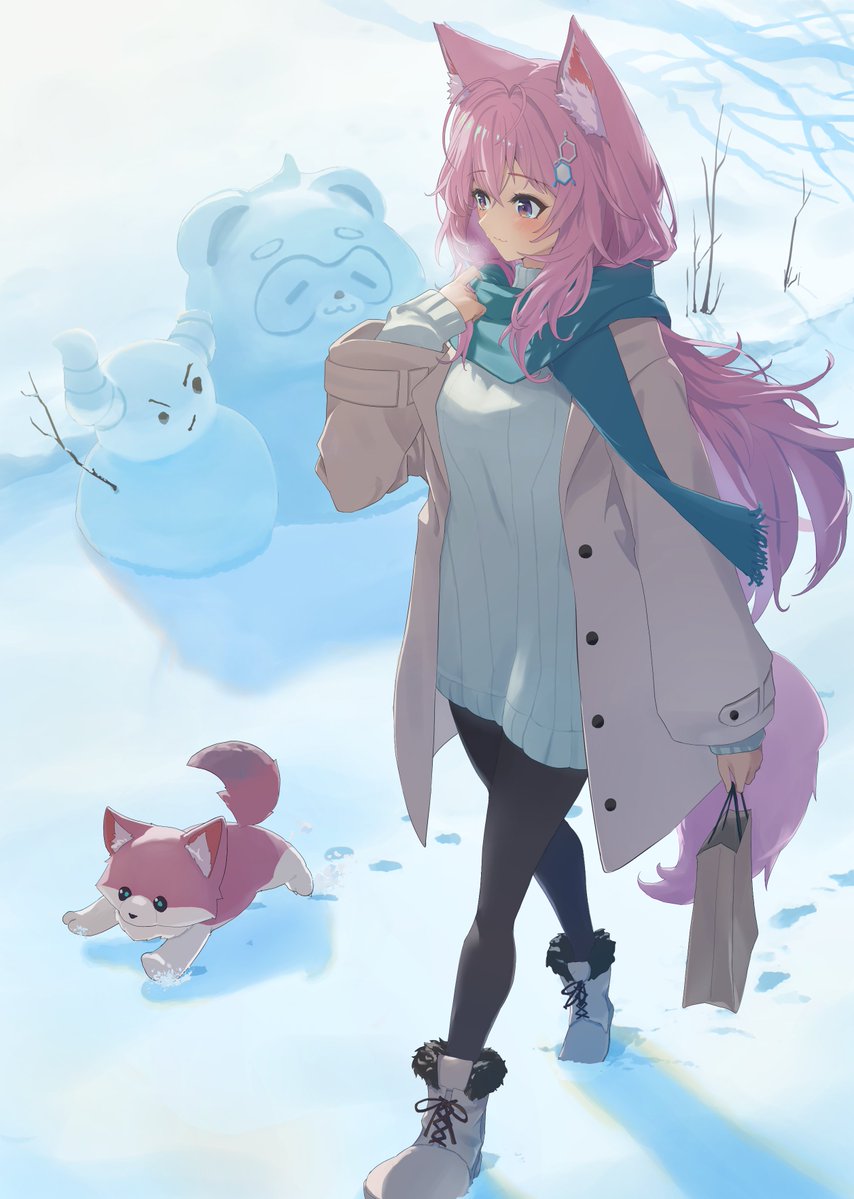 朝のお散歩🧪⛄
#こよりすけっち