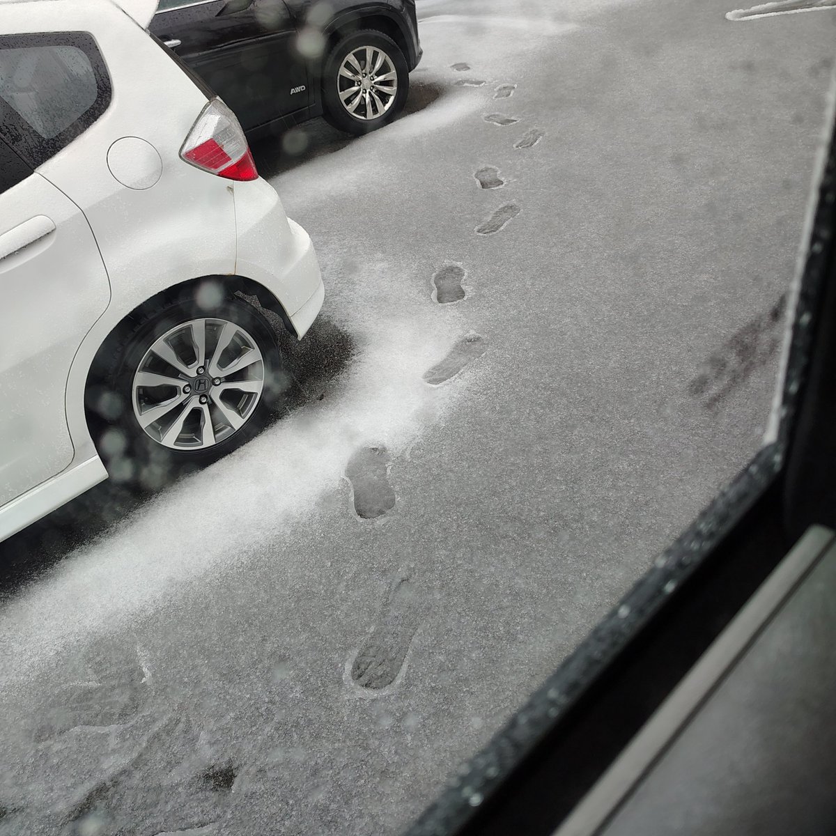 Started today in extreme fog. Now the rain is turning into slush and on its way to a sheet of ice as the temp drops. Be careful out there folks!