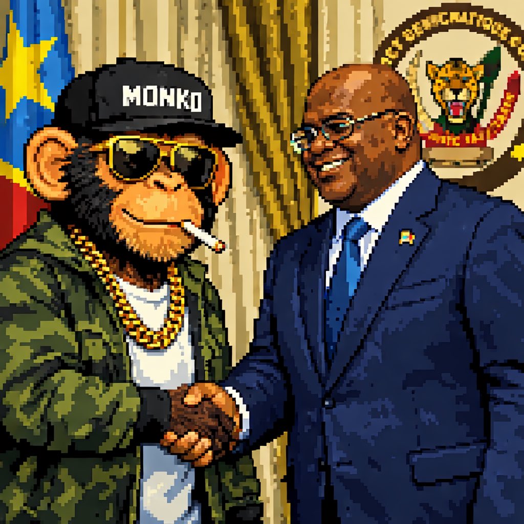 Word on the jungle streets is that the President of Congo <a href="/FelixUdps/">Felix Tshisekedi - UDPS</a> has acquired 1.69% of the $MONKO token. 

We will continue to raise awareness in his honour. 

Thanks for attention to this matter.