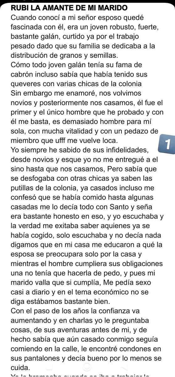 RelatosedgarS's tweet photo. RELATO NUMERO 166 
✨Ruby la amante de mi marido✨ 
Complaciendo las peticiones https://t.co/UTMDQ2zlrZ