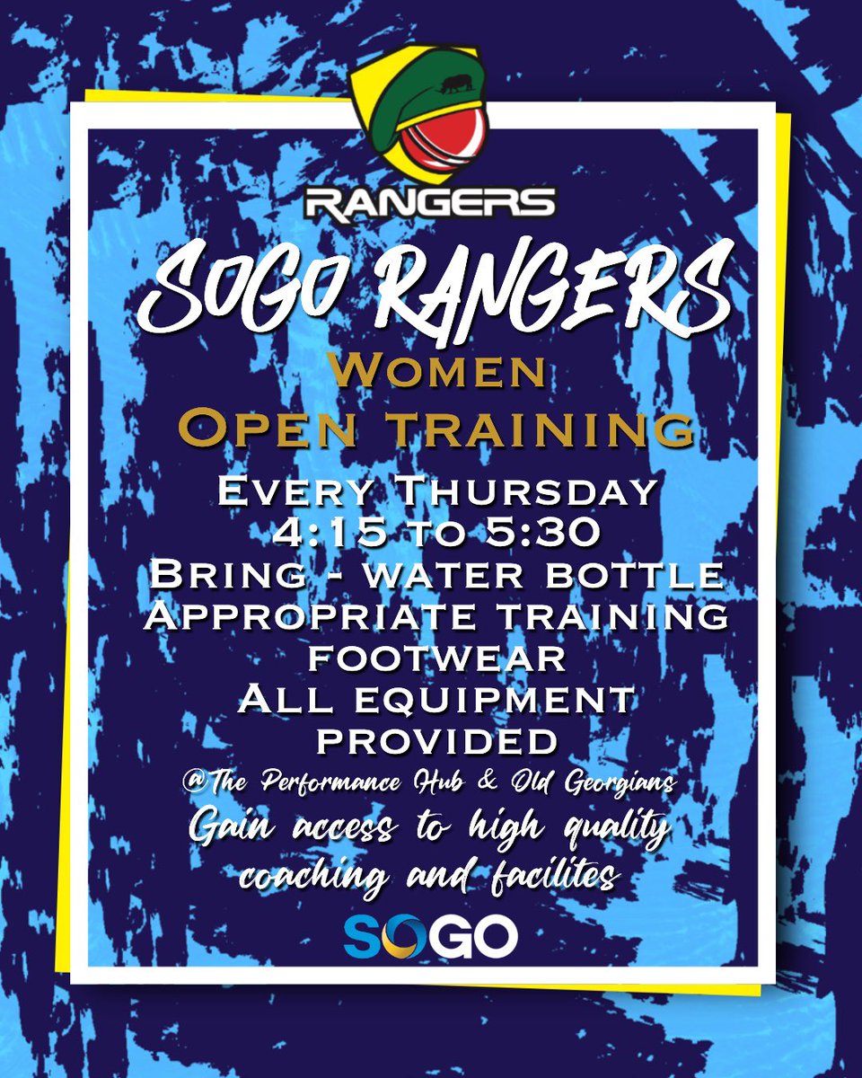 SOGO Rangers Cricket Club Are Expanding! ✨🏏
The SOGO Rangers Cricket Club are proud to announce the launch of our Junior &amp; Women’s Cricket Section – including Junior Girls (ages 10–15)!
We warmly welcome all girls and women who would love to play club cricket. Whether you're