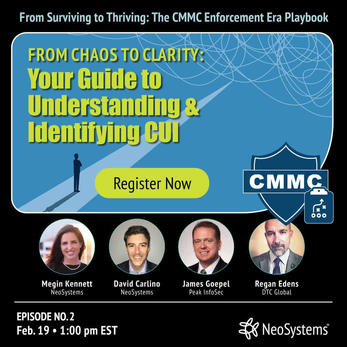 rogue1776's tweet photo. TOMORROW, join us for the webinar "From Chaos to Clarity: Your Guide to Understanding and Identifying CUI." 

Thursday, February 19th, 1-2pm ET
https://t.co/8jQPF7N5cp

Hosted by NeoSystems, I will join James Goepel, Executive VP and General Counsel of Peak InfoSec, to help you turn complexity into clarity and set your organization up for success.

Register HERE: https://t.co/8jQPF7N5cp

#CMMCCompliance #DataProtection #BusinessSuccess #UnderstandingCUI #RiskManagement DTC Global