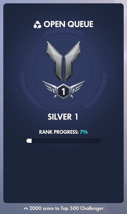 i went from bronze 2 in 5v5 to just playing open queue … finally i am making it out 🥹🥹