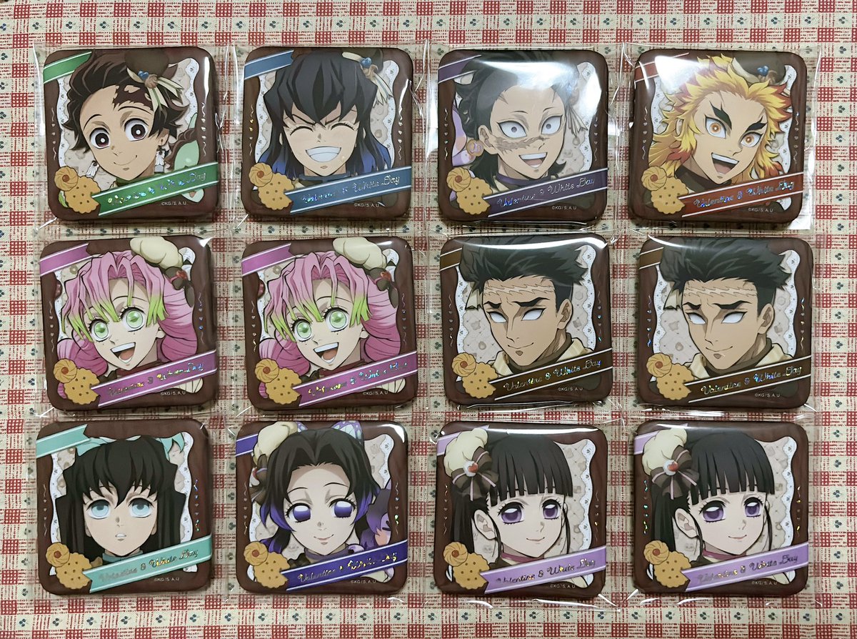 交換 鬼滅の刃 バレンタイン&ホワイトデー 缶バッジ 譲：炭治郎