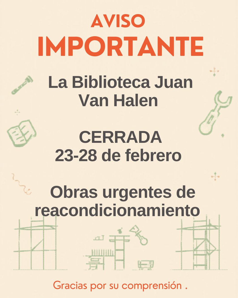Os seguimos atendiendo el la Biblioteca Jose de Vicente Muñoz (Calle Real, 32. Torrelodones)