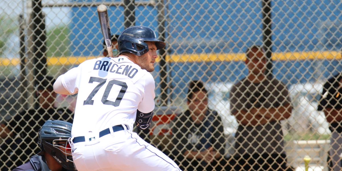 Josue Briceño homered off Tarik Skubal today, per <a href="/cmccosky/">Chris McCosky</a> and <a href="/EvanPetzold/">Evan Petzold</a> 👀👀

Could Briceño push to be called up this season?⤵️