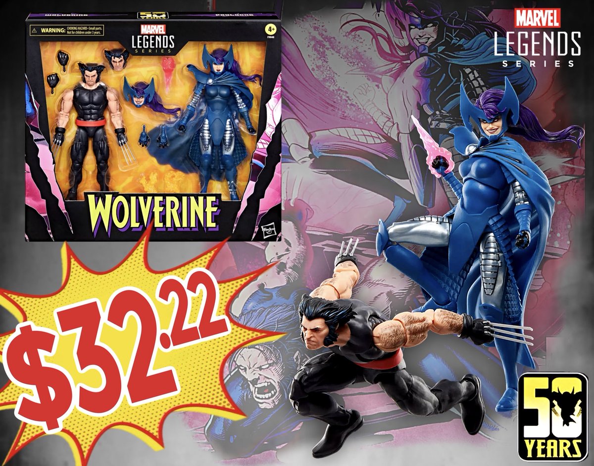 ⚡️ AMAZON ⚡️ DEAL ⚡️ 💥 36% OFF Marvel Legends Wolverine