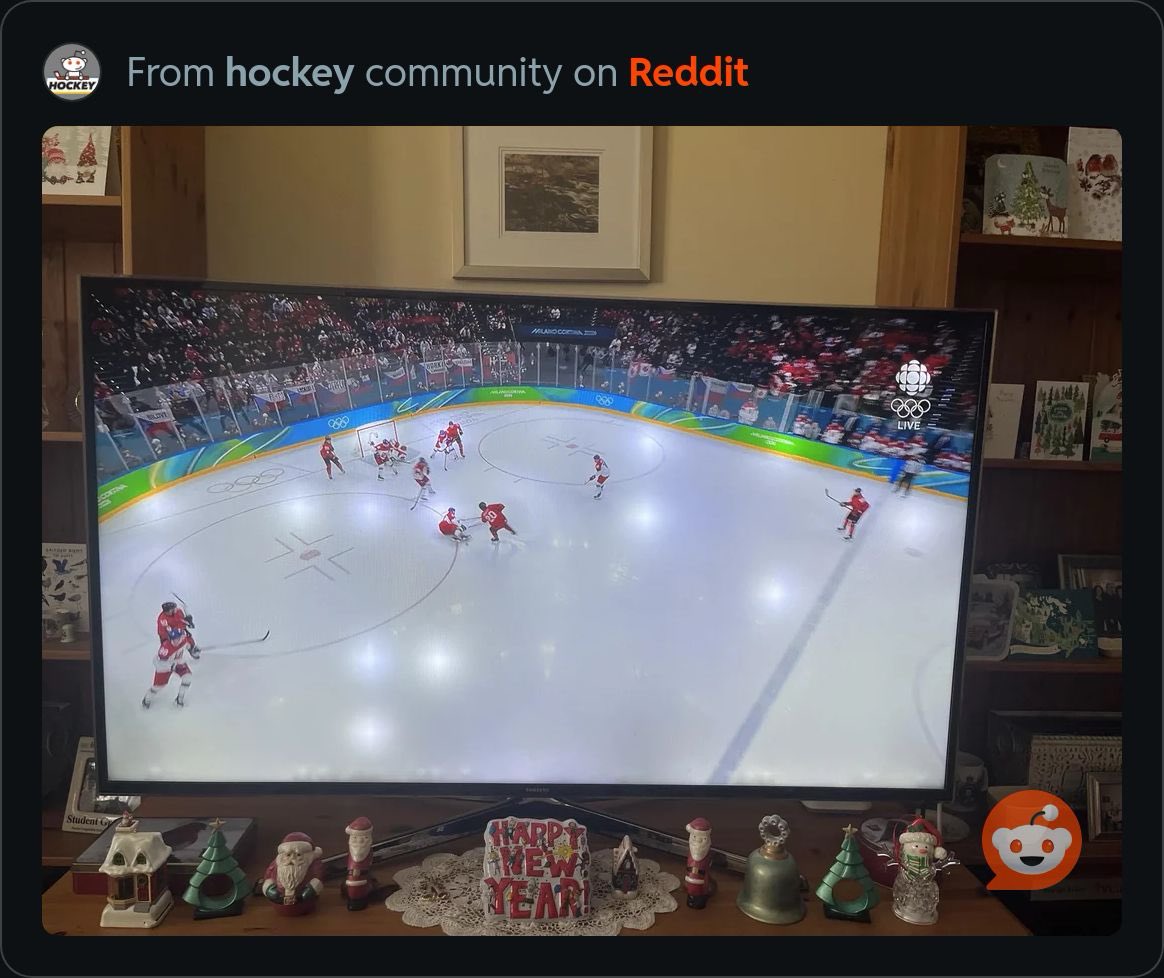 lockyoursystem's tweet photo. @Kn0ckedL00se @CBCOlympics Brutal call. Car had 6 on the ice for their goal. https://t.co/o4ZwEPkXoA