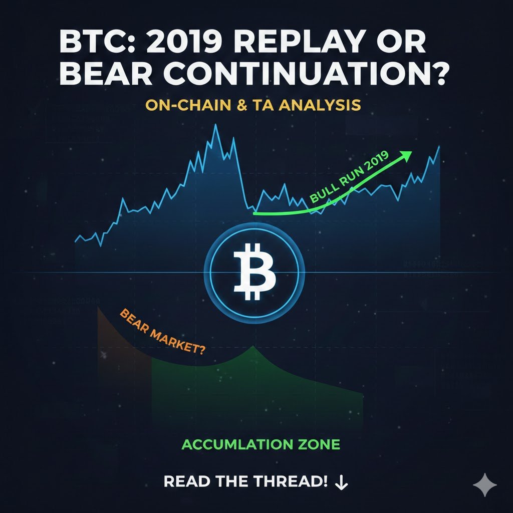 Kriptomessi's tweet photo. Hi everyone! In this analysis, we’re diving into the on-chain data to figure out if we’re seeing a repeat of 2019 or if the crypto market is headed for a deeper bear cycle. 

I highly recommend reading this entire thread from start to finish.👇 https://t.co/QNWnf2cujR