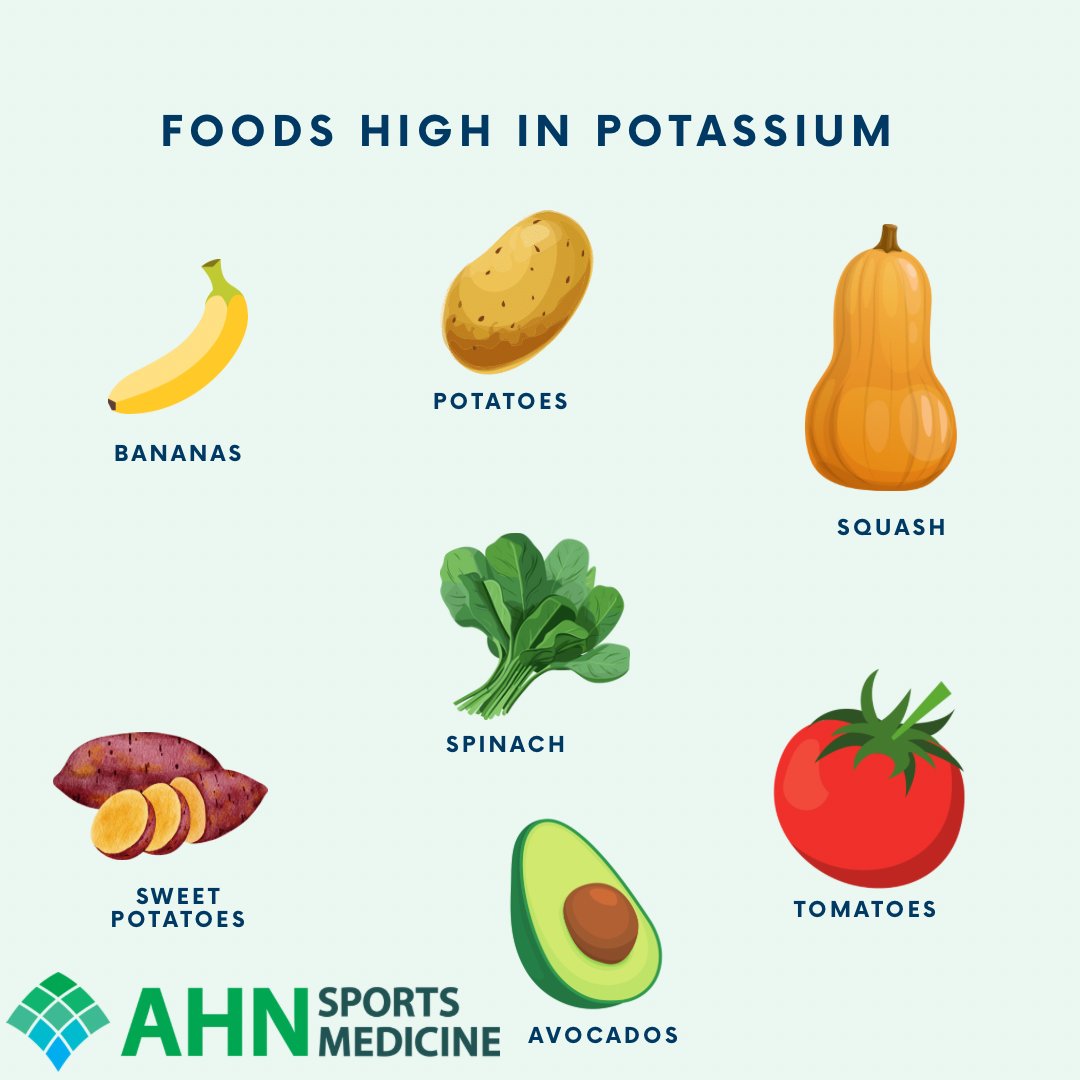 AHNSportsMed's tweet photo. Donβt just drink your electrolytes, eat them too! You can get all these through real, whole food.
Any athlete over 12 yrs old interested in sports nutrition counseling can reach out to their @AHNtoday provider for a referral to Julia, our sports dietitian. #GoNextLevel https://t.co/ehYtHvLvzk