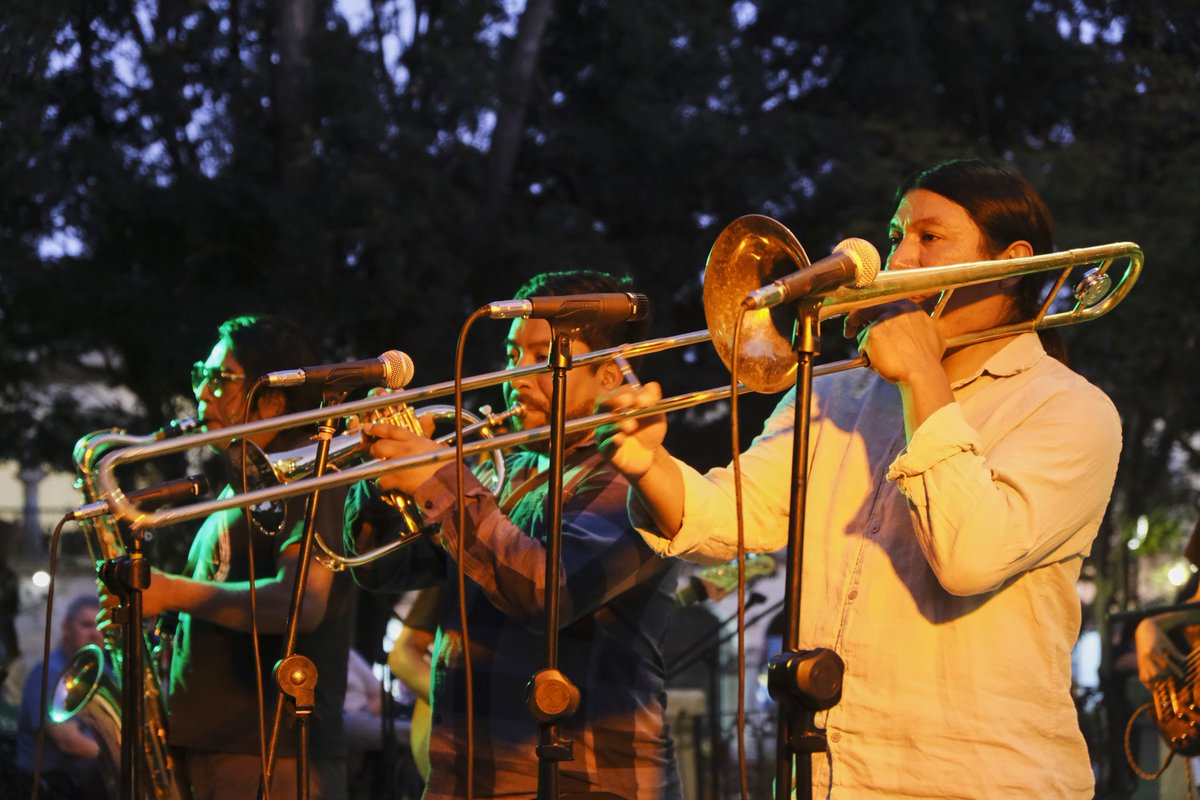SECULTA_GobOax's tweet image. 🌿🎶 El sábado pasado, en el Día del Amor y la Amistad, #ReggaeVibes debutó en vivo en el quiosco del Zócalo de la Ciudad.