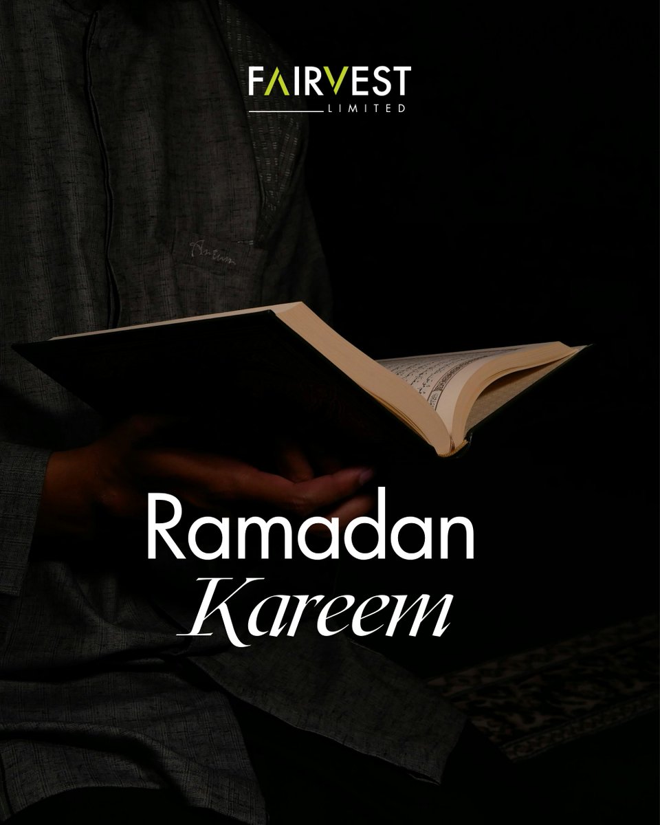 With the arrival of the blessed month of Ramadan, we extend our heartfelt wishes to our Muslim staff, community, and shareholders.🌙

May this sacred time of fasting, prayer and charity bring spiritual growth and inner peace. 
Ramadan Mubarak.

#FairvestLimited #RamadanMubarak