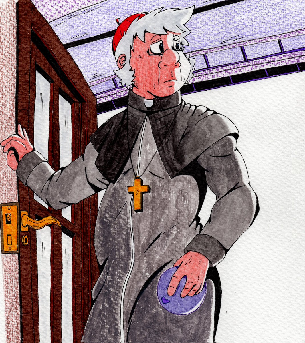 Here's a pic I made for <a href="/Lacimehc/">Lacimehc</a> 's birthday last month.
I like Father McKenzie, he seems to be the most "normal" in Walther's Crypt lol
Hope you still like it sweetie 😘