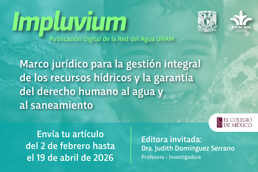 Agua_UNAM's tweet photo. Te invitamos a enviar tu artículo de investigación al nuevo número de #Impluvium con el tema:  Marco jurídico para la gestión integral de los recursos hídricos y la garantía del derecho humano al agua y al saneamiento.👨⚖🌊

➡ Regístrate en: https://t.co/ouYQaCegCx

@CEIColmex https://t.co/qCQW049wZG