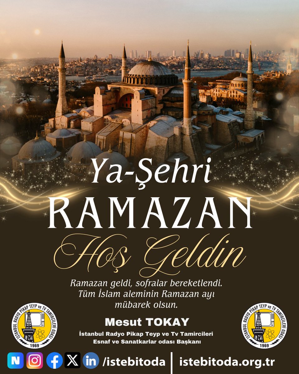 istebitoda's tweet photo. Hoş Geldin Ya Şehr-i Ramazan,

Rahmet kapılarının sonuna kadar açıldığı, gönüllerin arındığı, paylaşmanın ve dayanışmanın arttığı mübarek Ramazan ayına kavuşmanın mutluluğunu yaşıyoruz. https://t.co/RnmfHZzVNM
