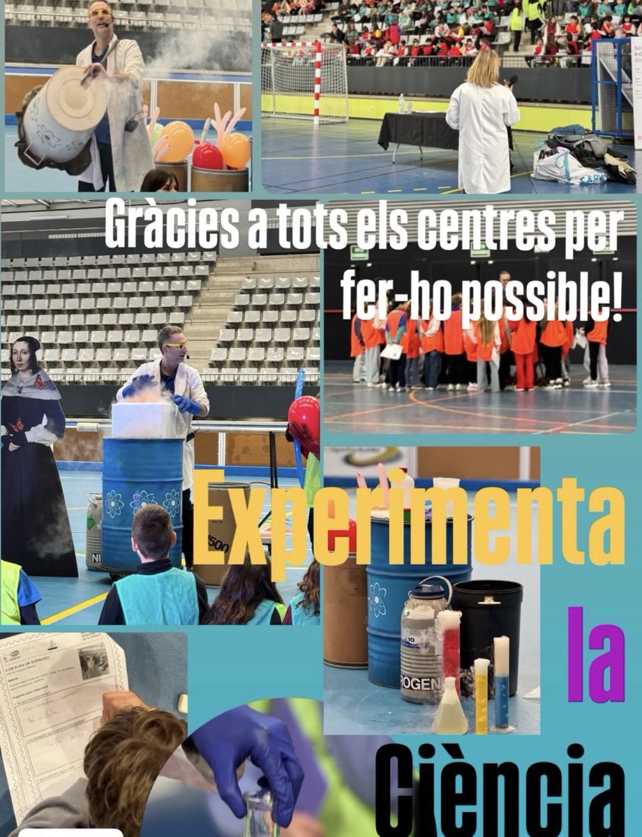 se_selva2's tweet photo. Èxit a la jornada #experimentalaciència a la Ciutat Esportiva de #Blanes. 400 alumnes de PRI de Blanes, Maçanet i Tossa han compartit experiments amb els instituts públics de Blanes com a experts.
La fira i l'espectacle de Dani Jiménez han tancat una jornada magnífica. #selva2 https://t.co/GD2D8fkOtO