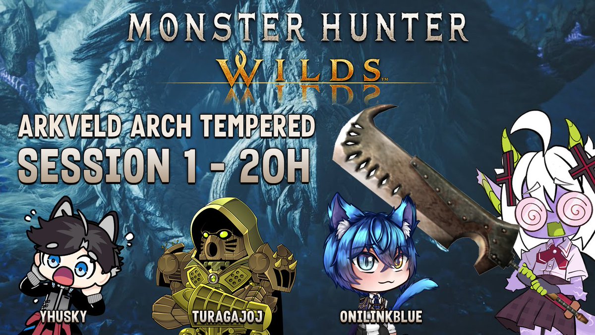 [📣Live ON 🔵]
On est parti faire de la bonne viande d'Arkveld avec @/PancakeKaiju <a href="/TuragaJoj/">🌳Turaga Joj🌳 - Bionicle Vtuber 🍃</a>  et <a href="/yhusky_kun/">Yhusky🦴- 🚔𝔽𝕝𝕚𝕔 𝕕𝕦 𝔽𝕌𝕋𝕌ℝ</a>  !
Hésitez pas à venir passer un coucou :3

➡️ twitch.tv/onilinkblue

#vtuberfr #Vtuber #MHWilds