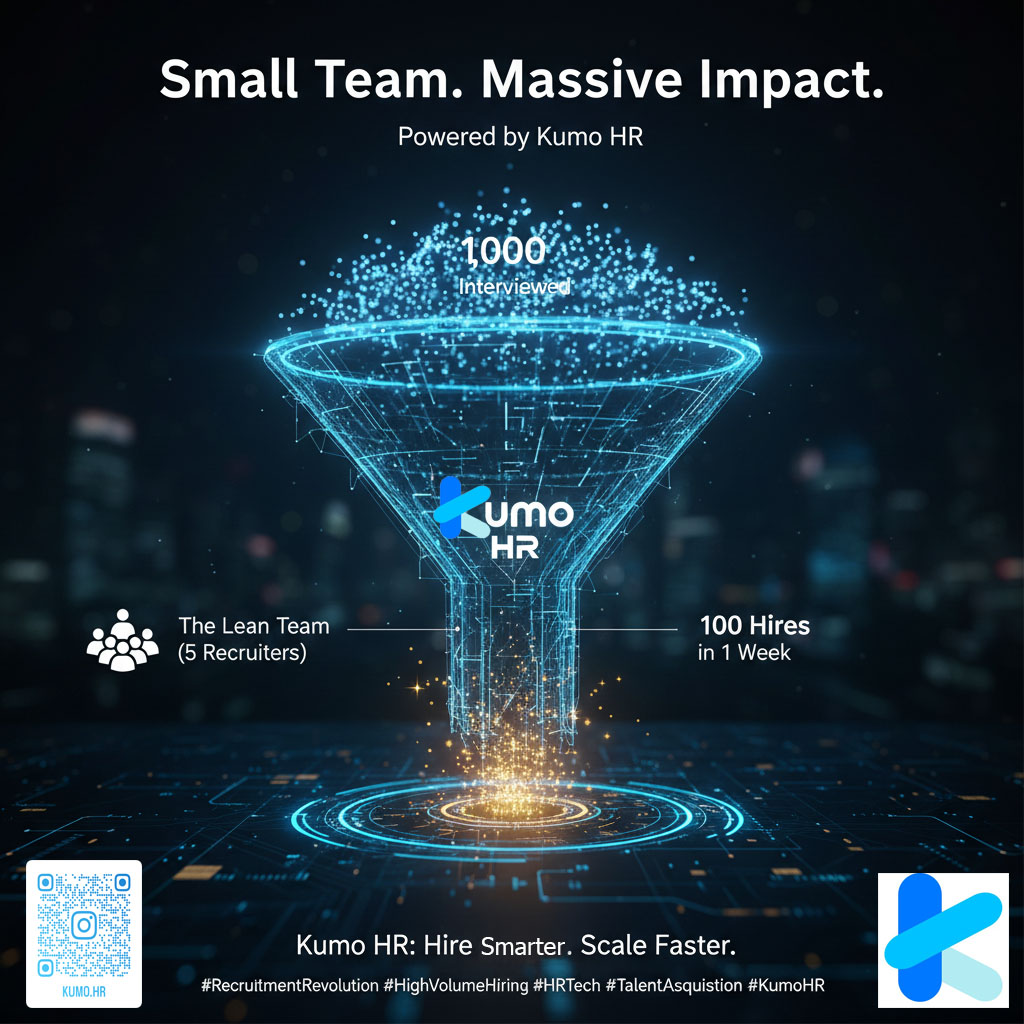 hrkumoalbert's tweet photo. Most teams get lost in the noise of high-volume hiring. Kumo HR provides the signal, helping you find the 10% that actually fits your culture and goals fast.

Join the recruitment revolution. Experience the Kumo HR difference today.
👩‍💻
#HiringAnalytics #DataDrivenHR https://t.co/LYAFkxDED0