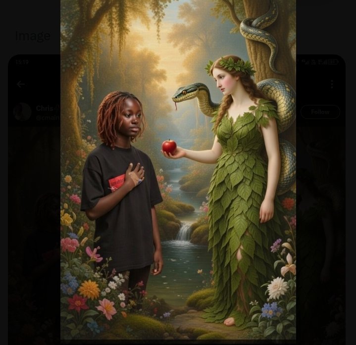 PrettyAbeh's tweet image. Sure sey no bi Mirabel,eve give apple too??? instead of Adam??