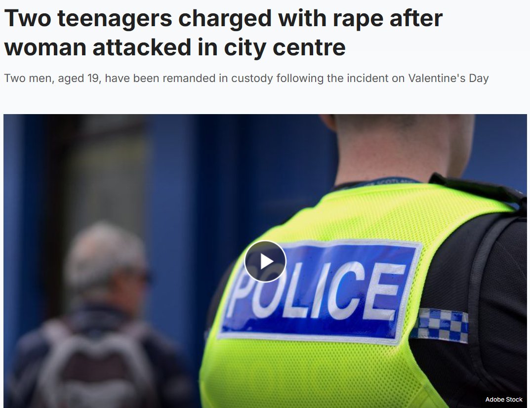 🚨ANOTHER MIGRANT RAPE IN GLASGOW

2 men cornered a woman before attacking her on Valentines day

Pal Nhail and Dak Mayien have both been arrested and charged with the offence

We need MASS DEPORTATIONS
NOW