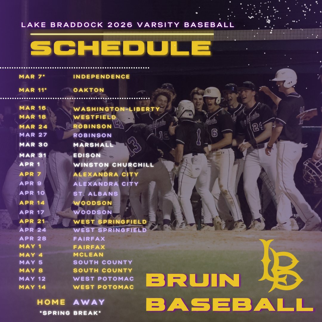 Lake Braddock Baseball tweet media