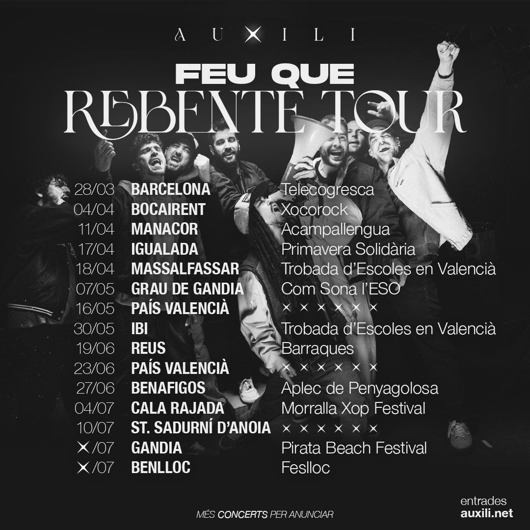 Auxili_Band's tweet image. FEU QUE REBENTE TOUR 26!
Ahi van les primeres llunes compartides de la gira. 🌘