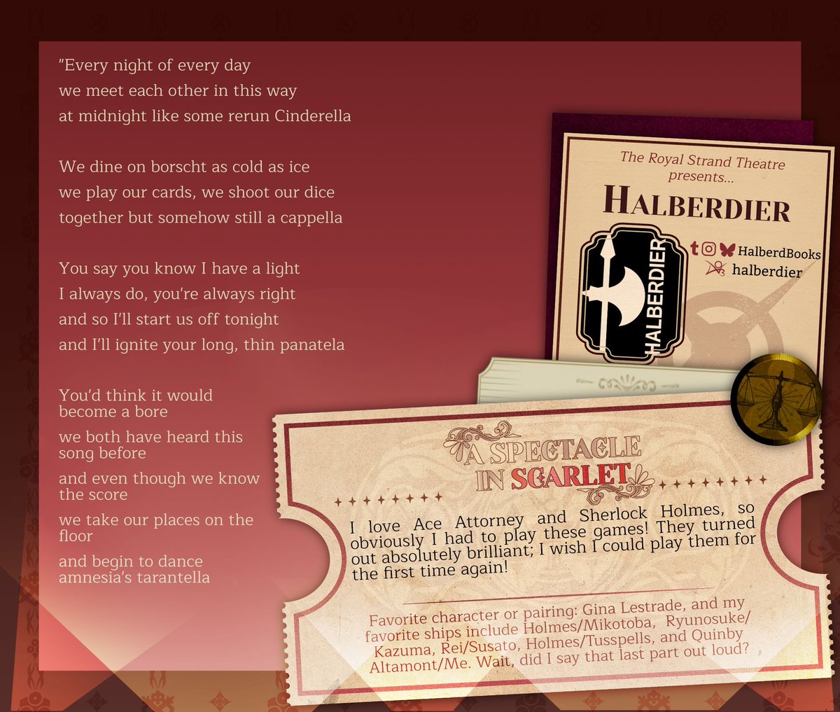 🌟Writer Spotlight🌟 Halberdier is ready to piece your heart with their beautiful writing!