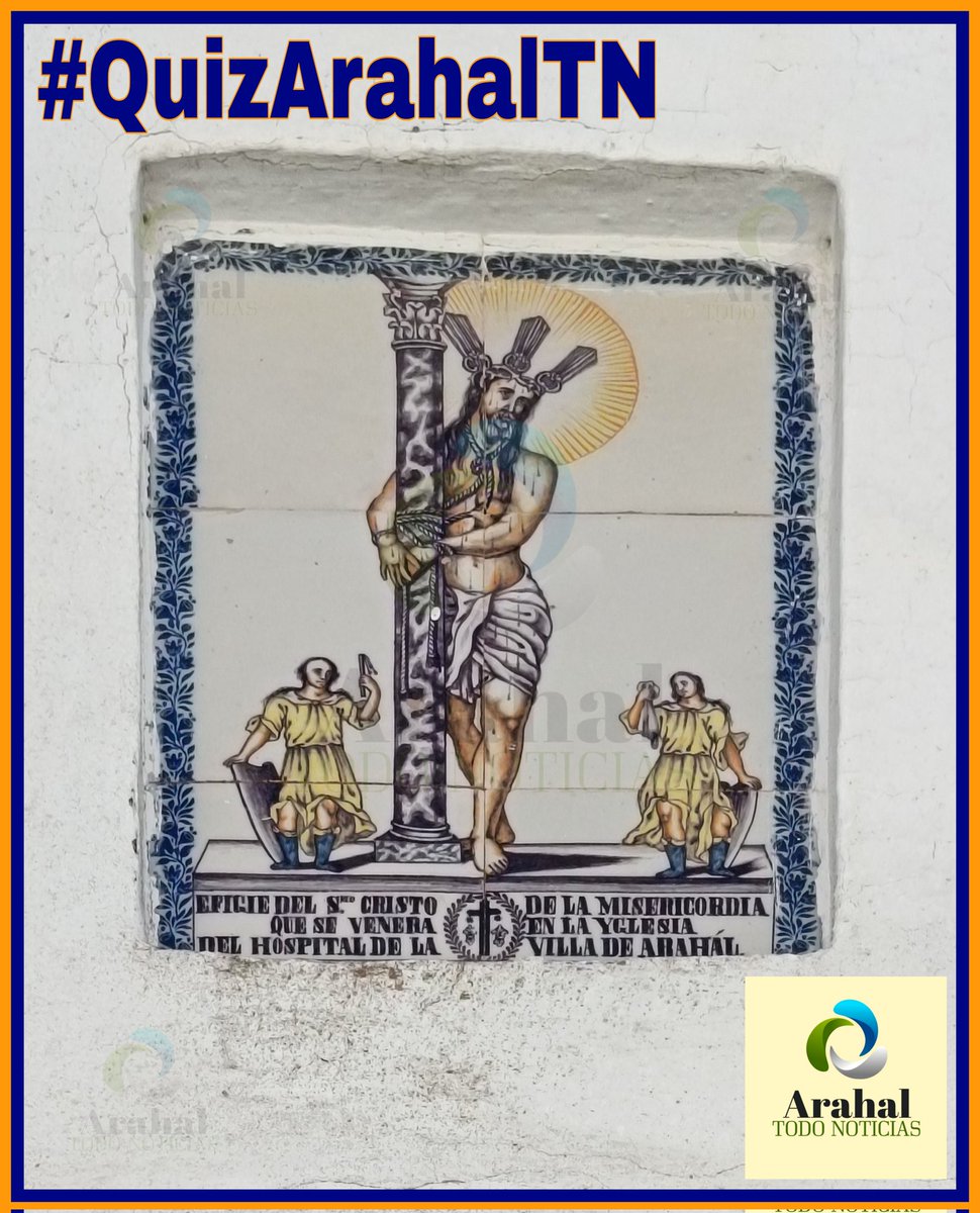 #QuizArahalTN - Entrega nº 122

¿En qué inmueble de Arahal se encuentra situado este azulejo del Santísimo Cristo de la Misericordia?

El miércoles, 25 de febrero de 2026, publicaremos la solución en este mismo hilo, donde también podéis alojar vuestras respuestas

🕵🏻‍♂️Ojo avizor🕵🏻‍♀️