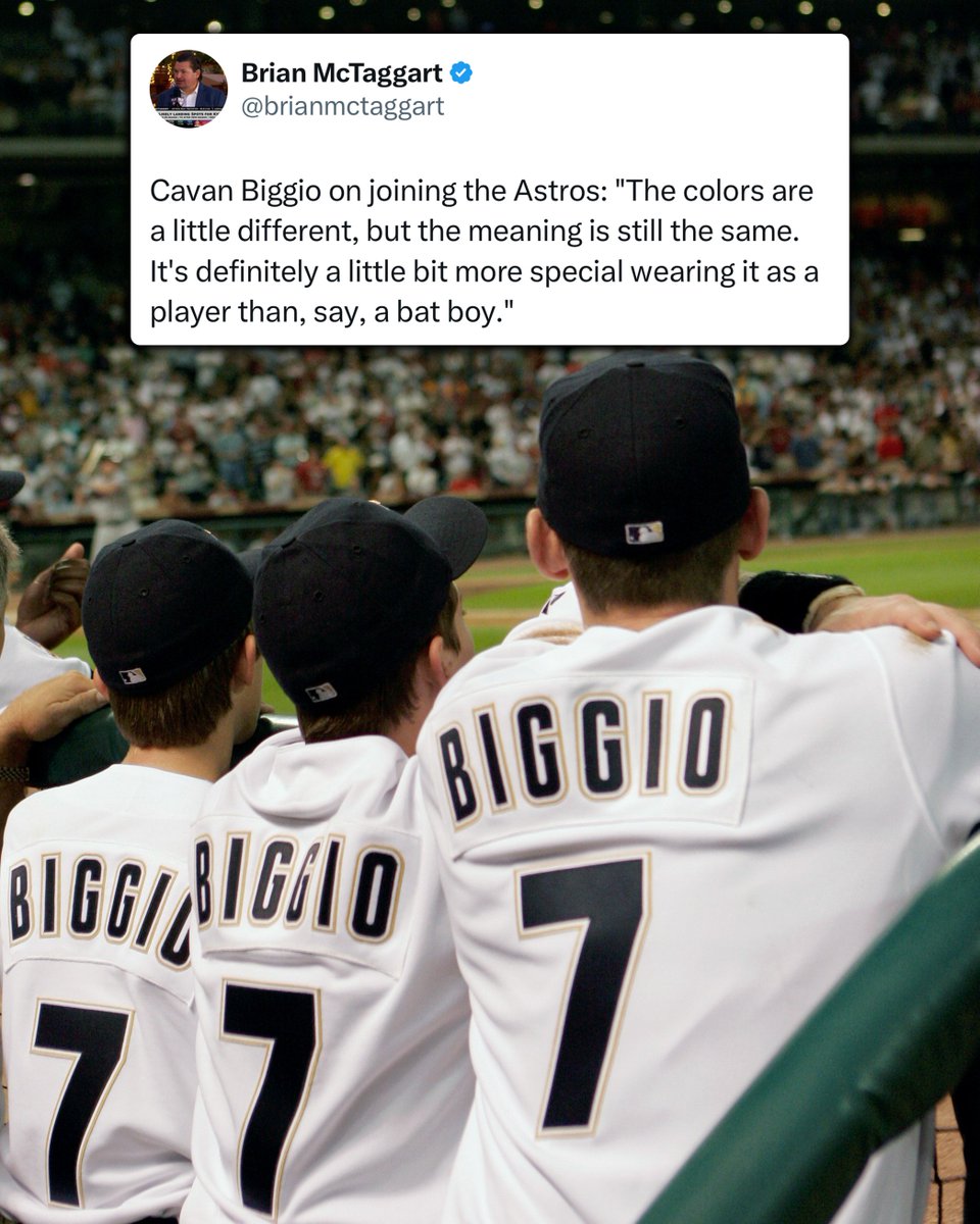 A full circle moment for the Biggio family 🧡