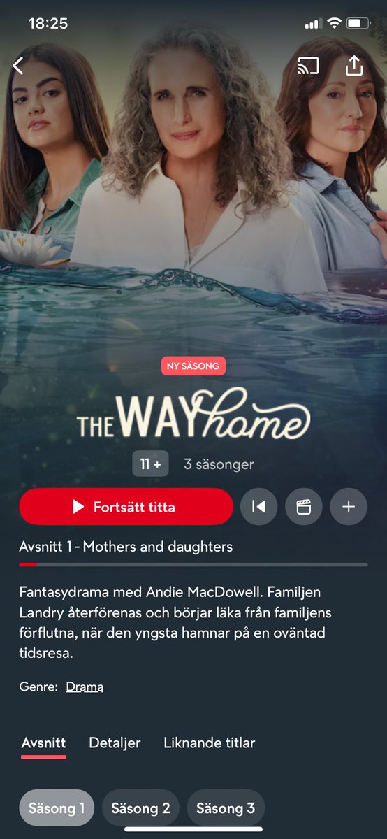 Älskar Hallmark. Minns jag hade kanalen. Denna är med tidsresor. Underbart. TV4