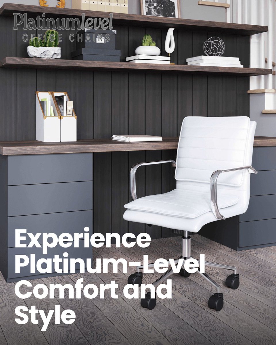 Upgrade to Platinum-Level office chairs for unmatched style and ergonomic support. Free shipping and flexible financing available. #officechair #homeoffice #ErgonomicChair #WorkFromHome #LumbarSupport #BackSupport