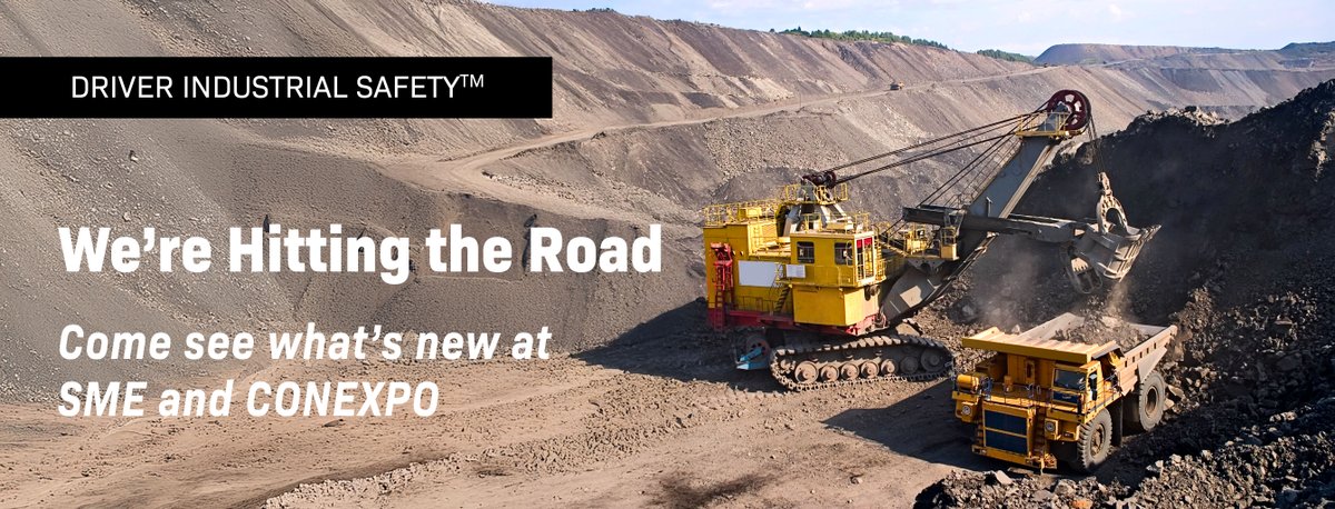 DriverUSASafety's tweet photo. See you on the road! 🛣️

SME Minexchange (Salt Lake City, Feb 22-25) - Booth 737
CONEXPO (Las Vegas, Mar 3-7) - Booth C30988

Stop by to discuss safety solutions and connect with our team.

#MINEXCHANGE2026 #CONEXPOCONAGG2026 #CONEXPOCrew #Mining #Construction https://t.co/iyqKKbhXeg