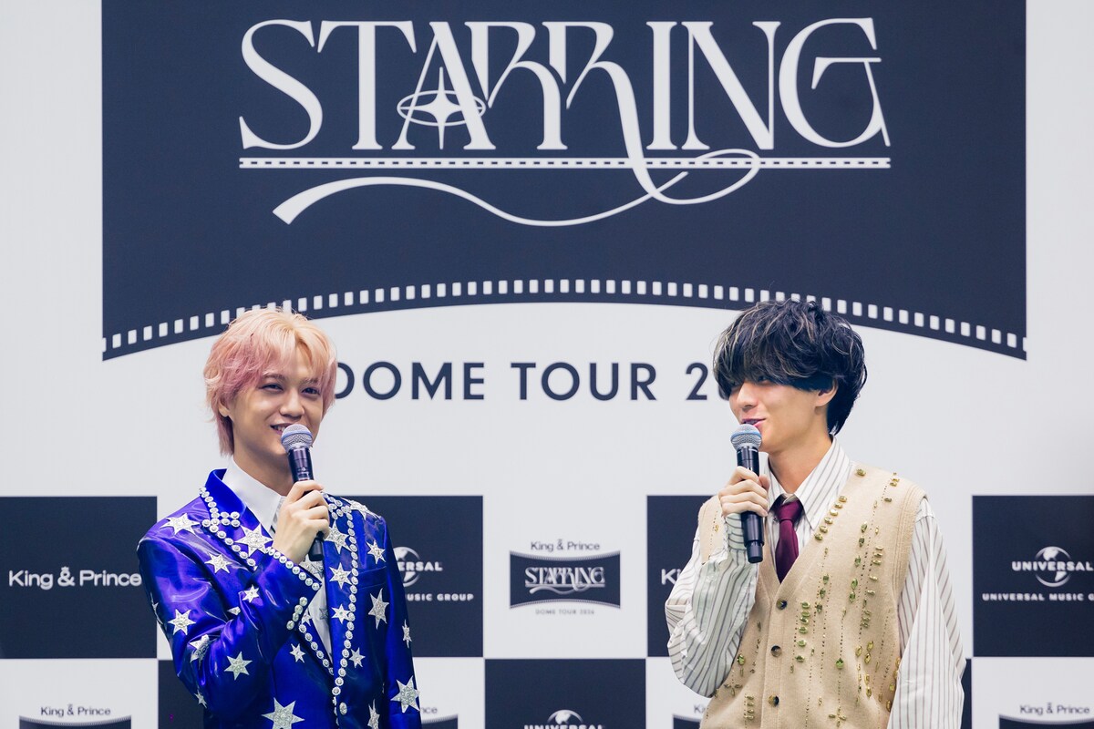 natalie_mu's tweet photo. ◤囲み会見レポ◢
King &amp; Prince 4大ドームツアーは
「肩を上げ下げする人口を増やしたい」
「いろんなものを差し上げて空っぽに」

アイドルオリンピック出場
れんかいペアの絆は🥇
https://t.co/SDppKW2KYv

#KingandPrince #STARRING https://t.co/AUG2QoTwro