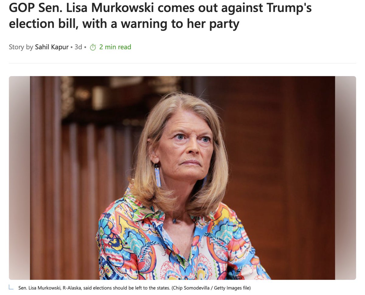 StandUpAK's tweet photo. Senator Murkowski opposes the SAVE Act, which could restrict voter registration. Non-citizens are already prohibited from voting. Urge her to vote NO and keep elections fair. #StopSAVEAct #StandUPAlaska
https://t.co/9rKhXAw0KA https://t.co/TurhKC5Ao9