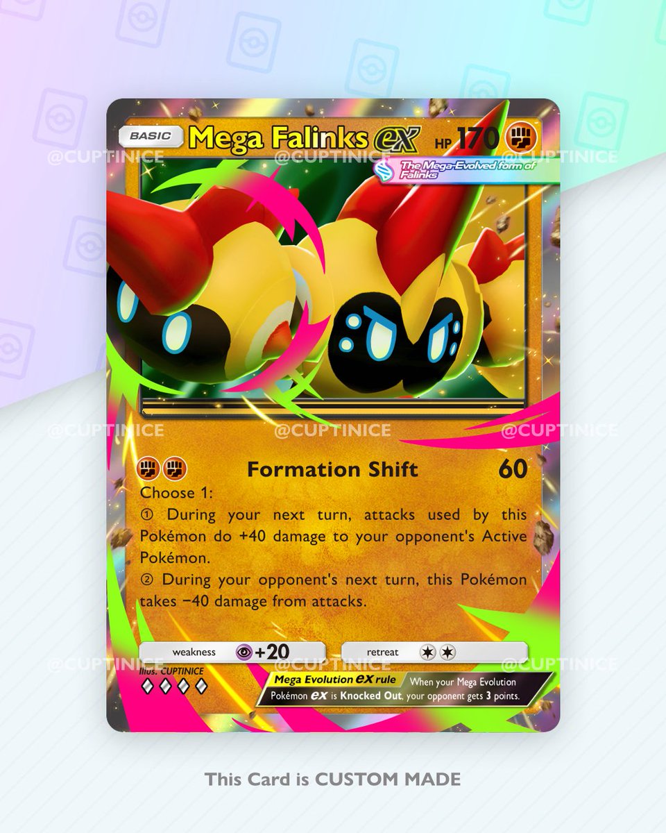 FULLY CUSTOM Mega Falinks EX #PokemonTCGPocket #PokemonTCGP #PTCG