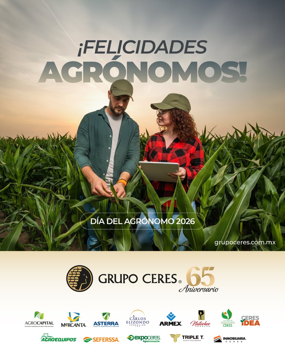 Feliz Día del Agrónomo. Gracias por hacer que el campo avance. 🌱💚
