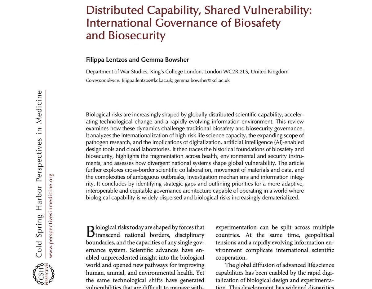 Dr Filippa Lentzos tweet media