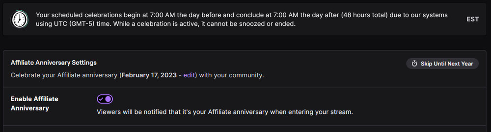 Alright guys, since I gotta go to the doctor today right after this post is going up, Ill tell ya what! Its my affiliate anniversary today (yesterday technically but I don't stream Tuesdays), ya boy three twitch years old, fitting for all the other posts I made today, no? But,