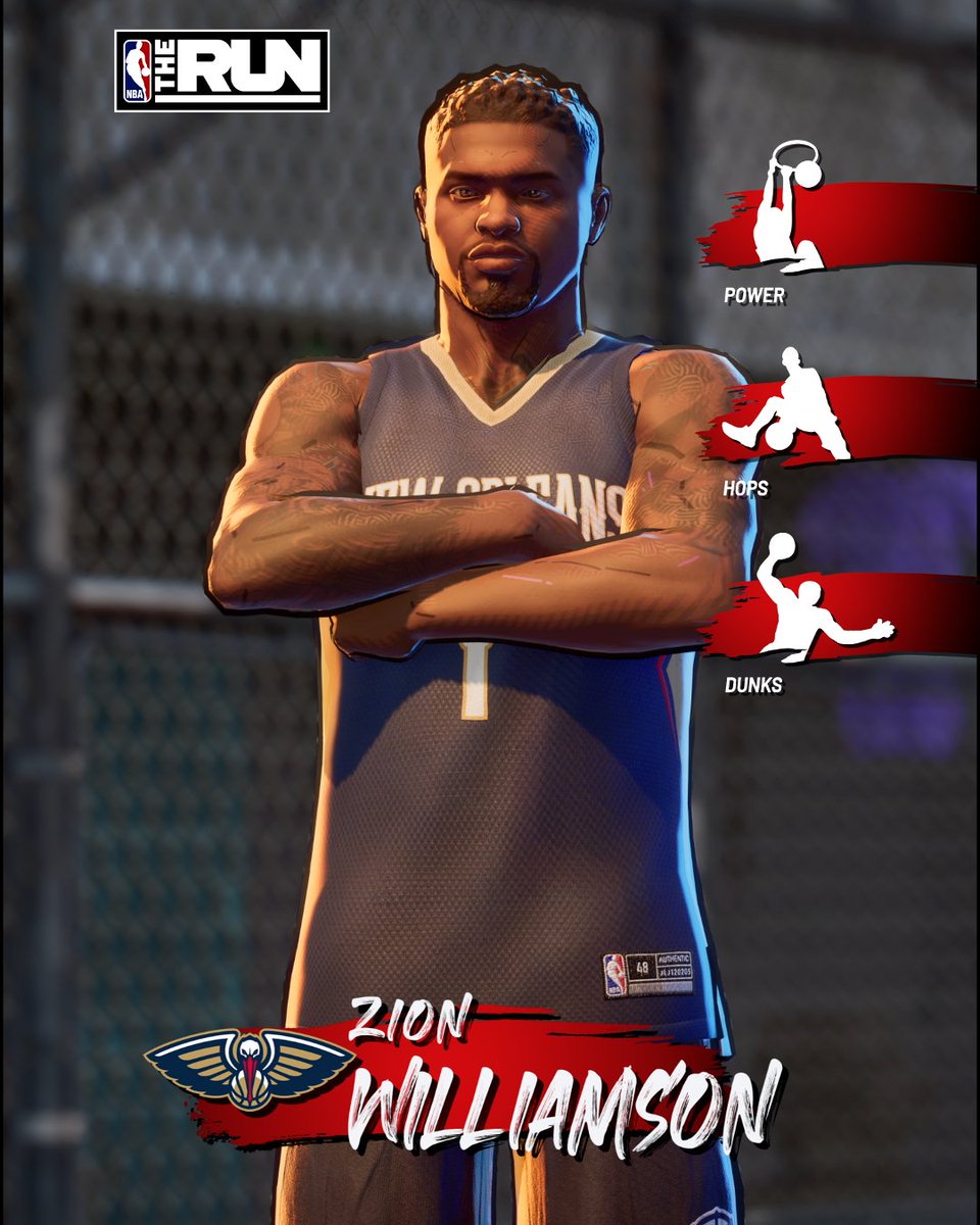 Zion - A ferocious, rim-rattling force.
Ja - Lightning quick hops and without fear when soaring through the lane.
Ant - Explosive at the rim and from distance.
 
This "Flight Club" takes NBA THE RUN to new heights.
 
Wishlist Now and sign up to playtest: NBATHERUN.com.