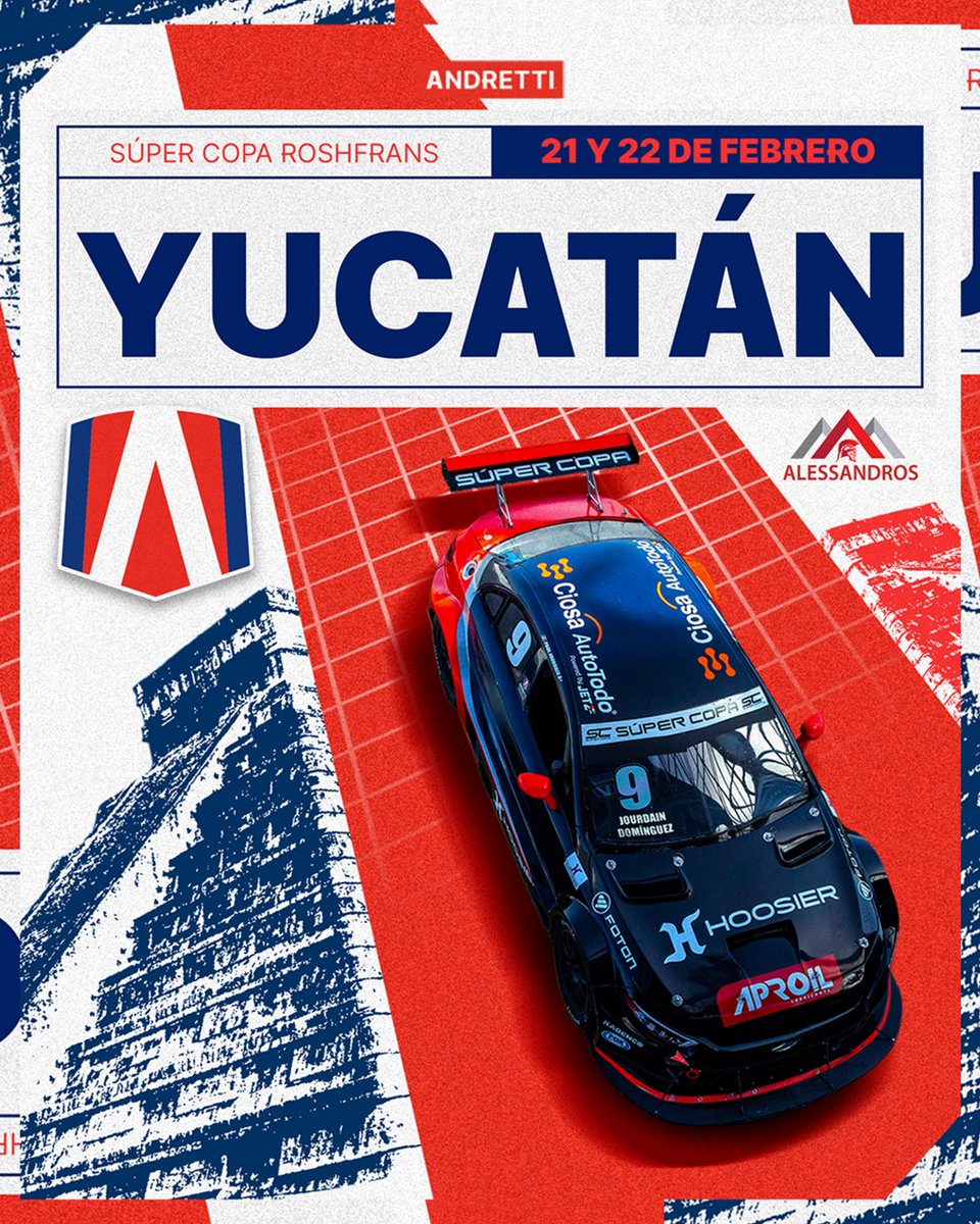Destino ✈️ Yucatán

#AndrettiJourdainAutosport listo para el siguiente paso... <a href="/SuperCopaMex/">SuperCopaMex</a> 2026🏁

#MotorSport #SuperCopaRoshfrans <a href="/HoosierTireMex/">Hoosier Tire Mexico</a>