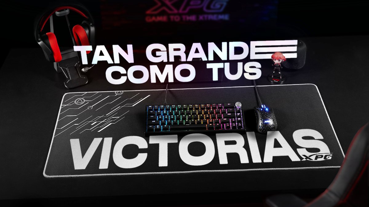 Que te sobre y no te falte. 🖱️

El campo de batalla que el FRONTLINE XL te da es tan grande como tus victorias.🏆

Tu aim te lo agradecerá.✨🎯

#xpg #esports #pcgame