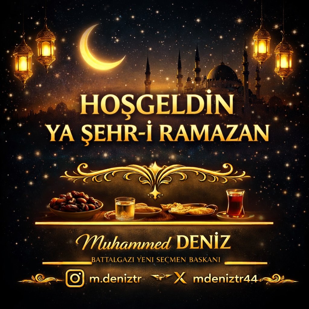 Hoş geldin ya Şehr-i Ramazan…
Kalplerimize huzur, sofralarımıza bereket, dualarımıza kabul getirdin.
Gönlümüzü arındıran, ruhumuzu dinlendiren ay…
Işığınla içimizi aydınlat, sabrımızı güçlendir, sevgimizi çoğalt.
Hoş geldin rahmet, mağfiret ve merhamet ayı.