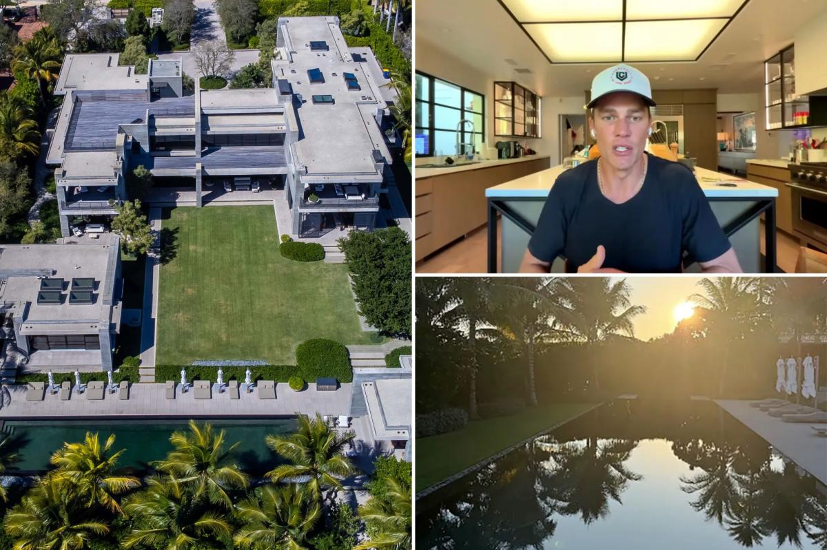 nypost's tweet photo. Tom Brady's $150M mansion in Miami's famed 'Billionaire Bunker' is complete https://t.co/h5xgi01LpF https://t.co/Zl6vVMVmKQ