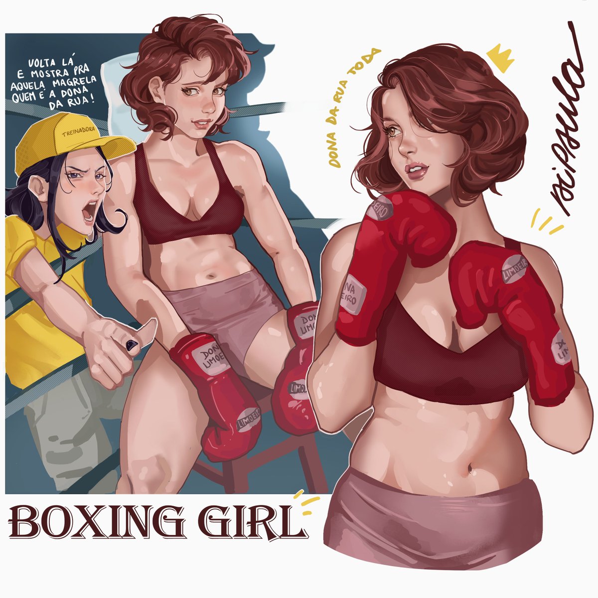 8DiPaula's tweet image. MONICA BOXEADORA